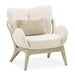 AICO Furniture Camellia Field Accent Chair Ivory in Caramel - Visions in Furniture (La Mirada, CA)