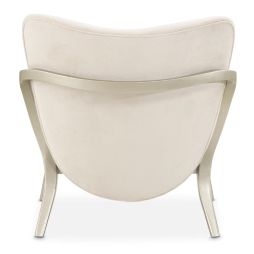 AICO Furniture Camellia Field Accent Chair Ivory in Caramel - Visions in Furniture (La Mirada, CA)