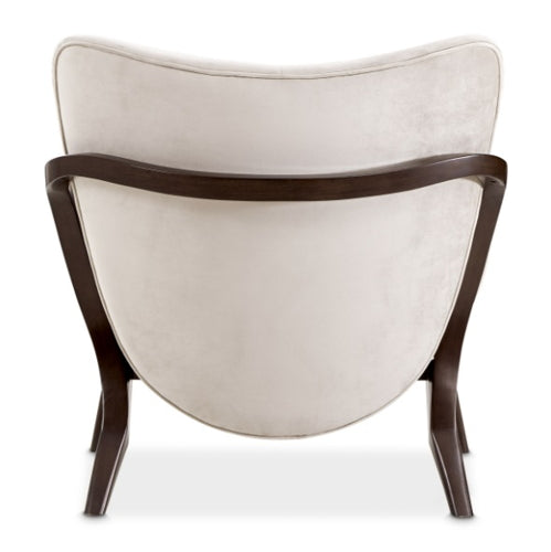 AICO Furniture Camellia Field Accent Chair Porchini in Warm Pecan - Visions in Furniture (La Mirada, CA)