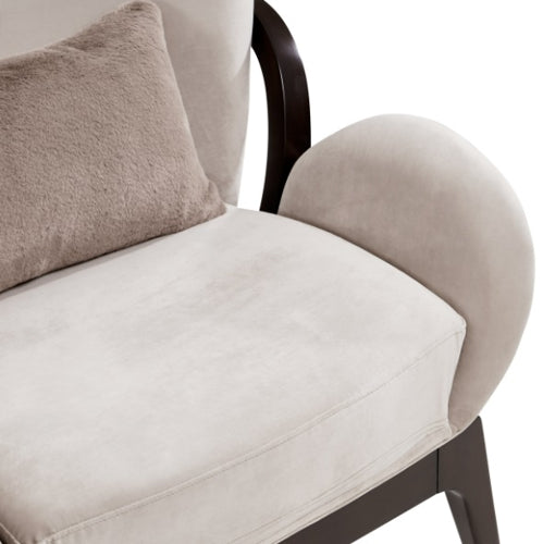 AICO Furniture Camellia Field Accent Chair Porchini in Warm Pecan - Visions in Furniture (La Mirada, CA)