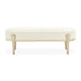 AICO Furniture Camellia Field Bench in Caramel - Visions in Furniture (La Mirada, CA)