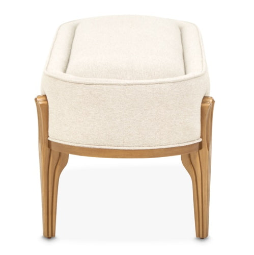 AICO Furniture Camellia Field Bench in Warm Pecan - Visions in Furniture (La Mirada, CA)