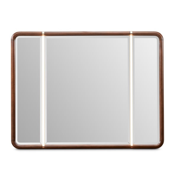 AICO Furniture Mason Park Dresser Mirror in Umber - Visions in Furniture (La Mirada, CA)