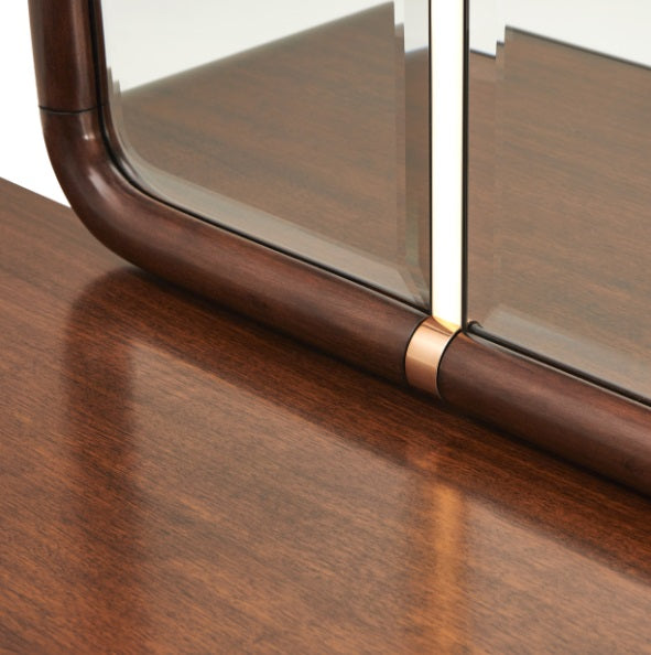 AICO Furniture Mason Park Dresser Mirror in Umber - Visions in Furniture (La Mirada, CA)