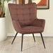 Isla Upholstered Flared Arms Accent Chair with Grid Tufted - Visions in Furniture (La Mirada, CA)