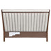 AICO Furniture Houston King Channel Tufted Bed in Walnut - Visions in Furniture (La Mirada, CA)