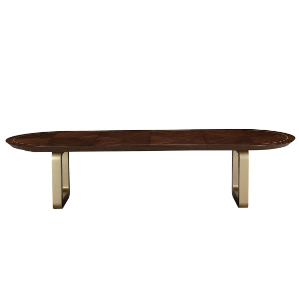 AICO Furniture Houston Oval Dining Table in Walnut - Visions in Furniture (La Mirada, CA)