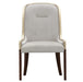 AICO Furniture Houston Assmebled Side Chair (Set of 2) in Walnut - Visions in Furniture (La Mirada, CA)