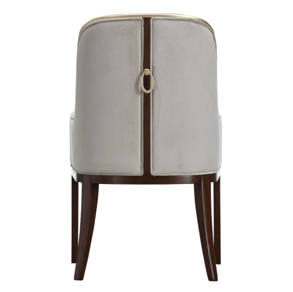 AICO Furniture Houston Assmebled Arm Chair in Walnut - Visions in Furniture (La Mirada, CA)