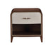 AICO Furniture Houston Small Nightstand in Walnut - Visions in Furniture (La Mirada, CA)