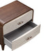 AICO Furniture Houston Large Nightstand in Walnut - Visions in Furniture (La Mirada, CA)