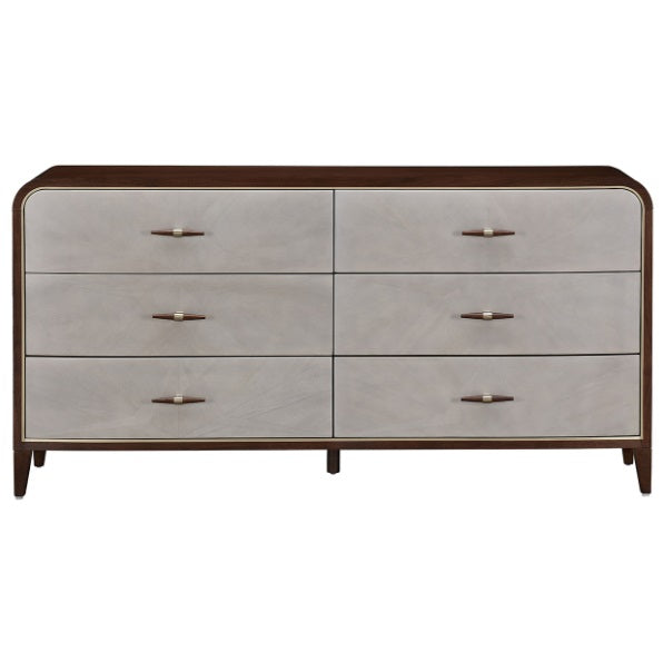 AICO Furniture Houston Dresser in Walnut - Visions in Furniture (La Mirada, CA)