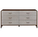AICO Furniture Houston Dresser in Walnut - Visions in Furniture (La Mirada, CA)