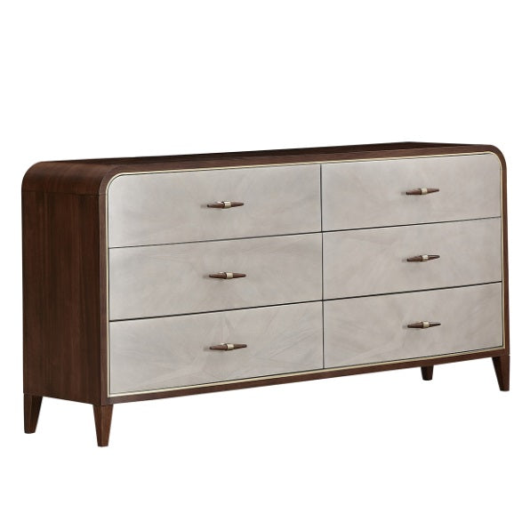 AICO Furniture Houston Dresser in Walnut - Visions in Furniture (La Mirada, CA)