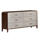 AICO Furniture Houston Dresser in Walnut - Visions in Furniture (La Mirada, CA)