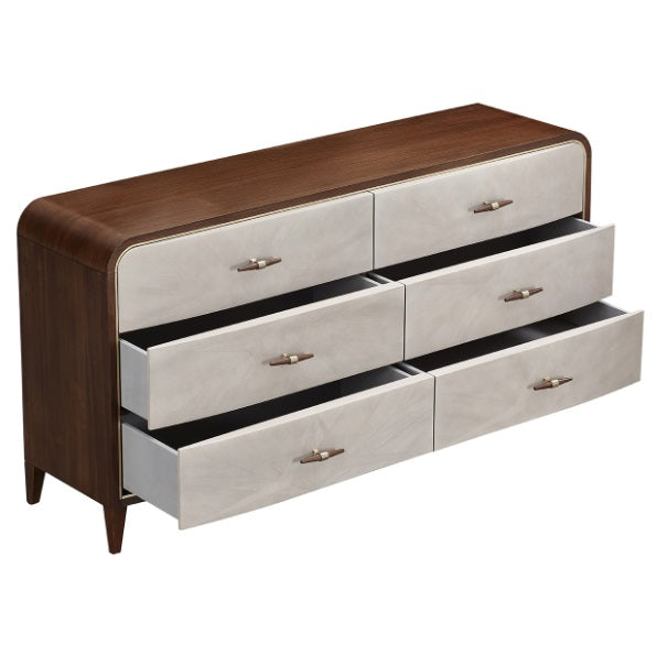 AICO Furniture Houston Dresser in Walnut - Visions in Furniture (La Mirada, CA)