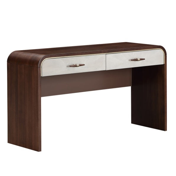AICO Furniture Houston Vanity Desk in Walnut - Visions in Furniture (La Mirada, CA)