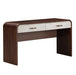 AICO Furniture Houston Vanity Desk in Walnut - Visions in Furniture (La Mirada, CA)