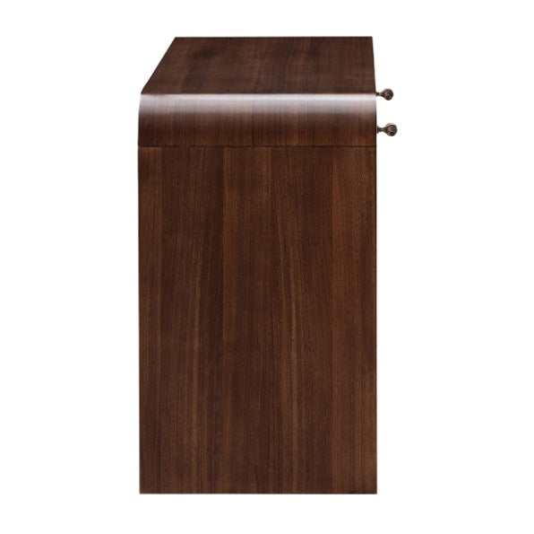AICO Furniture Houston Vanity Desk in Walnut - Visions in Furniture (La Mirada, CA)