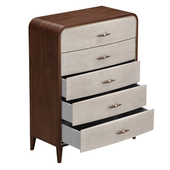 AICO Furniture Houston Chest in Walnut - Visions in Furniture (La Mirada, CA)