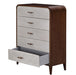 AICO Furniture Houston Chest in Walnut - Visions in Furniture (La Mirada, CA)