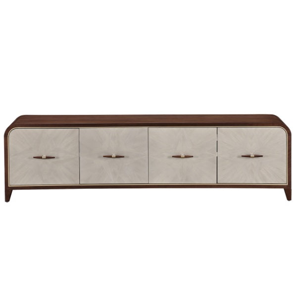AICO Furniture Houston Media Cabinet in Walnut - Visions in Furniture (La Mirada, CA)