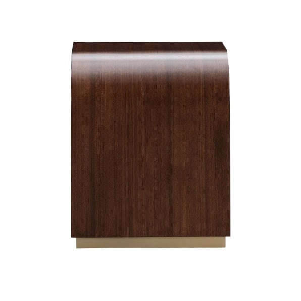 AICO Furniture Houston End Table in Walnut - Visions in Furniture (La Mirada, CA)