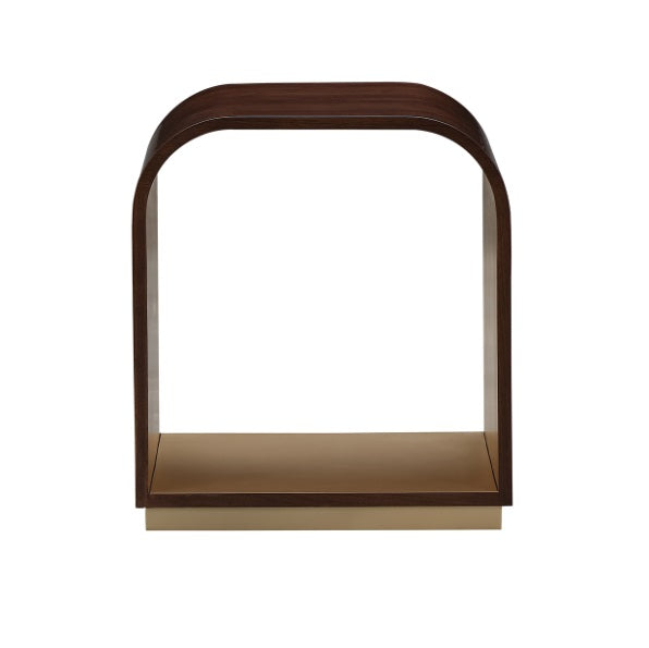 AICO Furniture Houston End Table in Walnut - Visions in Furniture (La Mirada, CA)