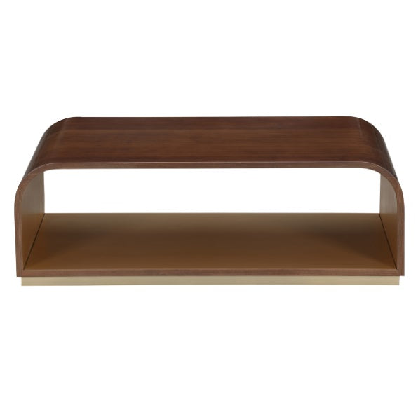 AICO Furniture Houston Cocktail Table in Walnut - Visions in Furniture (La Mirada, CA)