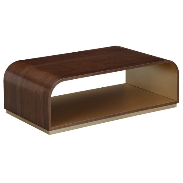 AICO Furniture Houston Cocktail Table in Walnut - Visions in Furniture (La Mirada, CA)