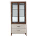 AICO Furniture Houston Display Cabinet in Walnut - Visions in Furniture (La Mirada, CA)