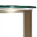 AICO Furniture Houston Chairside Table in Brushed Gold - Visions in Furniture (La Mirada, CA)