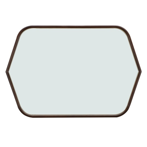 AICO Furniture Houston Wall Mirror in Walnut - Visions in Furniture (La Mirada, CA)
