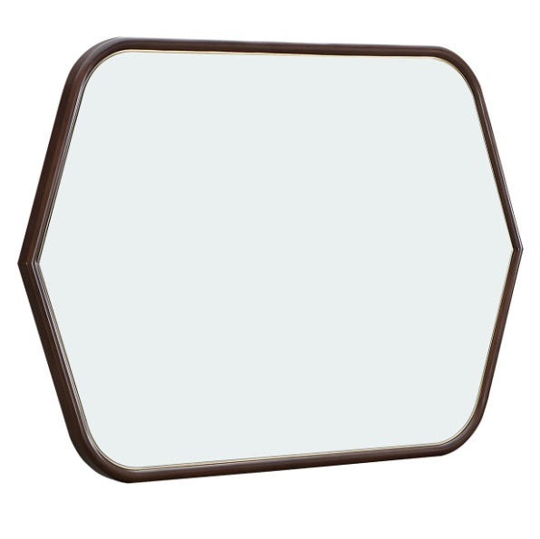 AICO Furniture Houston Wall Mirror in Walnut - Visions in Furniture (La Mirada, CA)