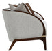 AICO Furniture Houston Sofa Pebble in Walnut - Visions in Furniture (La Mirada, CA)