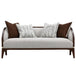 AICO Furniture Houston Loveseat Pebble in Walnut - Visions in Furniture (La Mirada, CA)