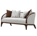 AICO Furniture Houston Loveseat Pebble in Walnut - Visions in Furniture (La Mirada, CA)