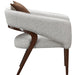 AICO Furniture Houston Accent Chair Pebble in Walnut - Visions in Furniture (La Mirada, CA)