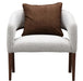 AICO Furniture Houston Accent Chair Pebble in Walnut - Visions in Furniture (La Mirada, CA)