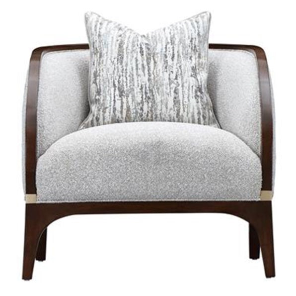 AICO Furniture Houston Matching Chair Pebble in Walnut - Visions in Furniture (La Mirada, CA)