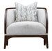 AICO Furniture Houston Matching Chair Pebble in Walnut - Visions in Furniture (La Mirada, CA)