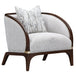AICO Furniture Houston Matching Chair Pebble in Walnut - Visions in Furniture (La Mirada, CA)