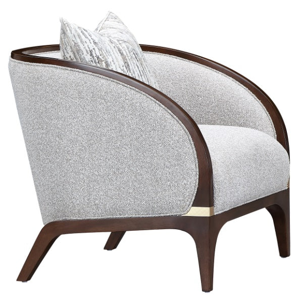 AICO Furniture Houston Matching Chair Pebble in Walnut - Visions in Furniture (La Mirada, CA)