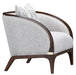 AICO Furniture Houston Matching Chair Pebble in Walnut - Visions in Furniture (La Mirada, CA)