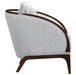 AICO Furniture Houston Matching Chair Pebble in Walnut - Visions in Furniture (La Mirada, CA)