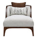 AICO Furniture Houston Chaise Pebble in Walnut - Visions in Furniture (La Mirada, CA)