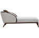 AICO Furniture Houston Chaise Pebble in Walnut - Visions in Furniture (La Mirada, CA)