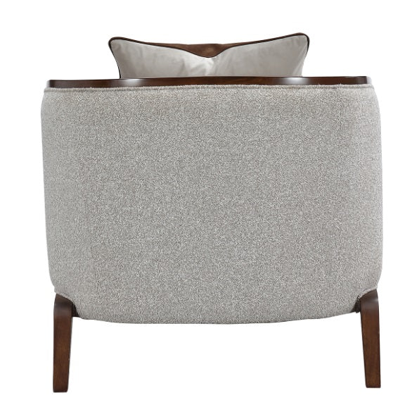 AICO Furniture Houston Chaise Pebble in Walnut - Visions in Furniture (La Mirada, CA)