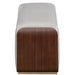 AICO Furniture Houston Accent Bench in Walnut - Visions in Furniture (La Mirada, CA)