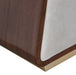 AICO Furniture Houston Accent Bench in Walnut - Visions in Furniture (La Mirada, CA)
